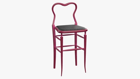 High Chair Clerks Chair No 9 Lips Pink Plastic Version