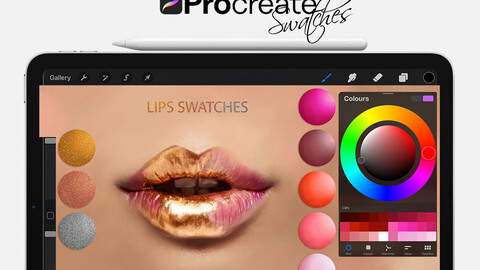 Lips Swatches for Procreate