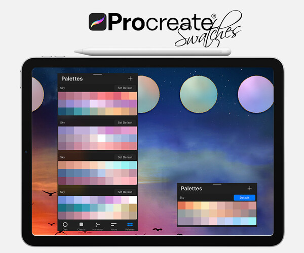 ArtStation - Sky Swatches for Procreate | Artworks