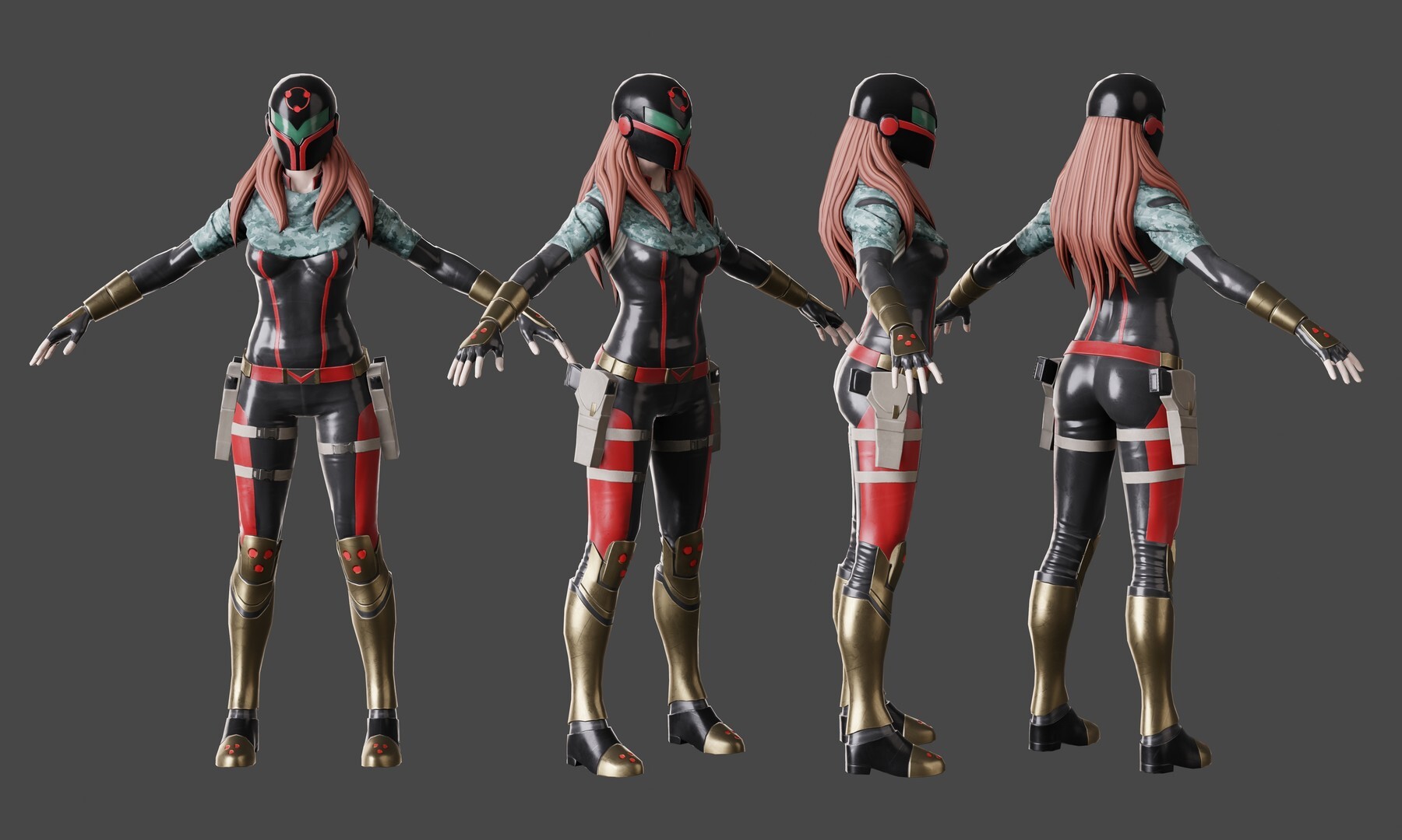 ArtStation - Zaitsa- Stylized Female Character - Sniper full character ...