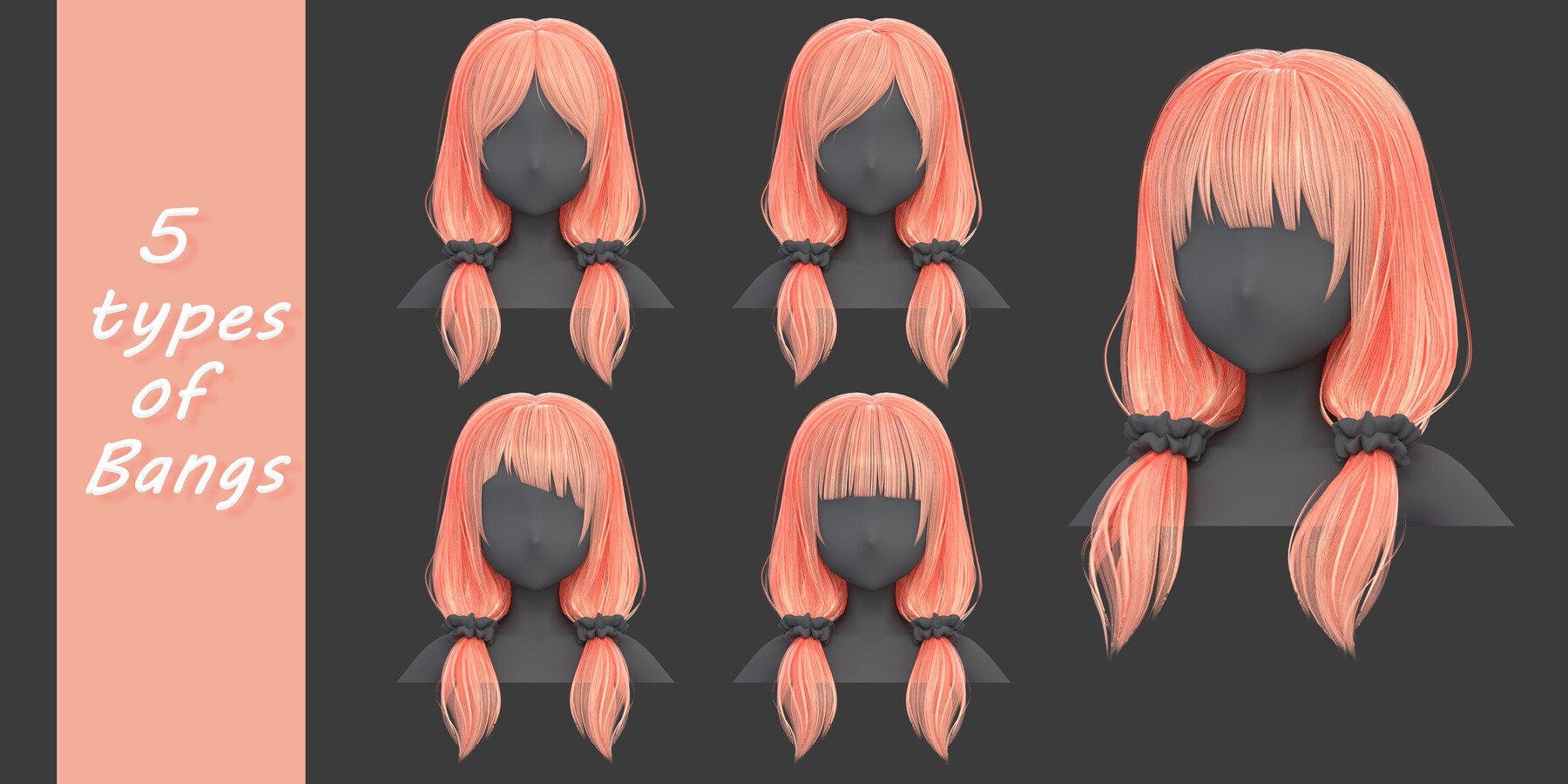 ArtStation - Anime Boy Hairstyles Pack (.Blend Files)