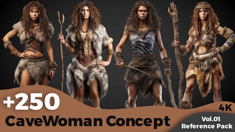 +250 Cave Woman Concept (4k)