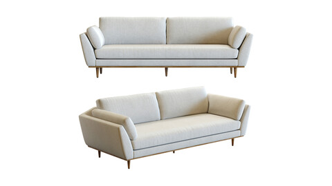 3D Model / Crate&Barrel Hague Sofa