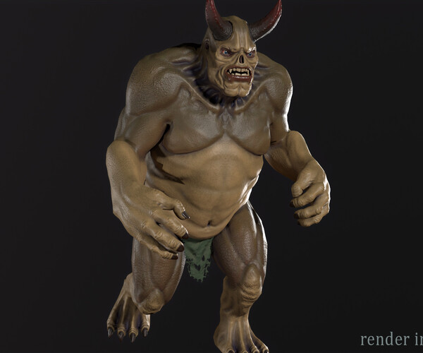 ArtStation - Demonic Ogre | Game Assets