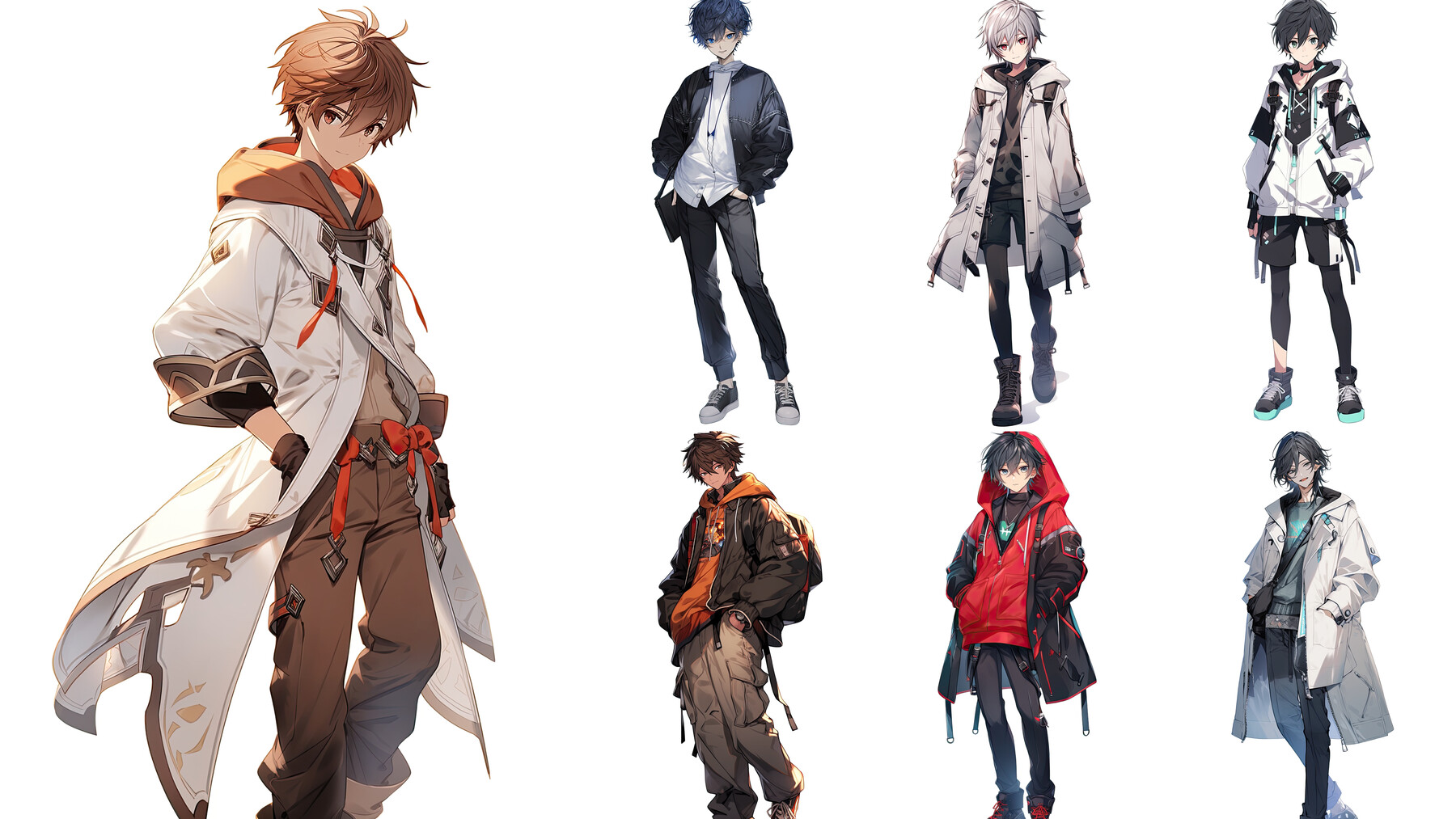 ArtStation - 360+ Original King Male Anime Style - References Pack Vol.05