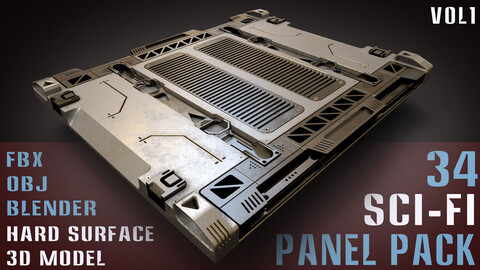 34 Sci-Fi panel pack - vol1