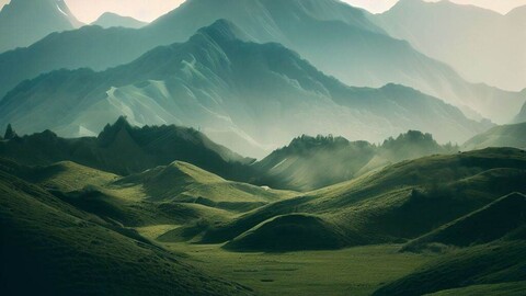 Green mountains