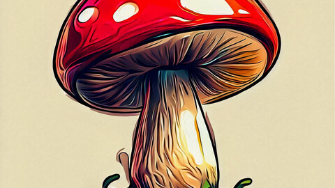 Amanita Muscaria Mushroom Logo