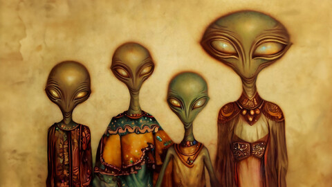 Alien Family Portrait