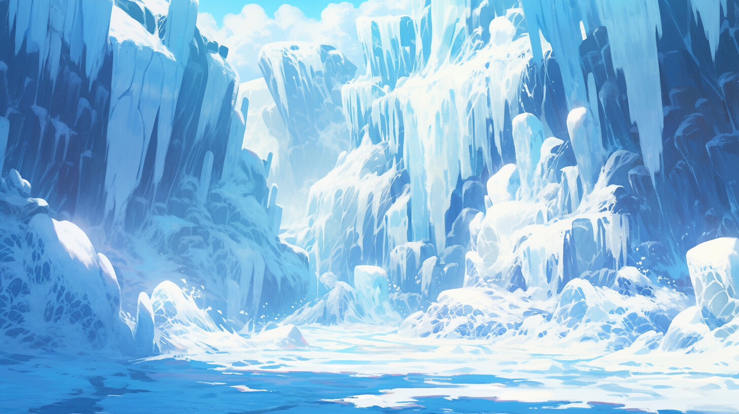 600 Fantasy Winter Anime Visual Novel Backgrounds | Ice (anime) |  petinio.com