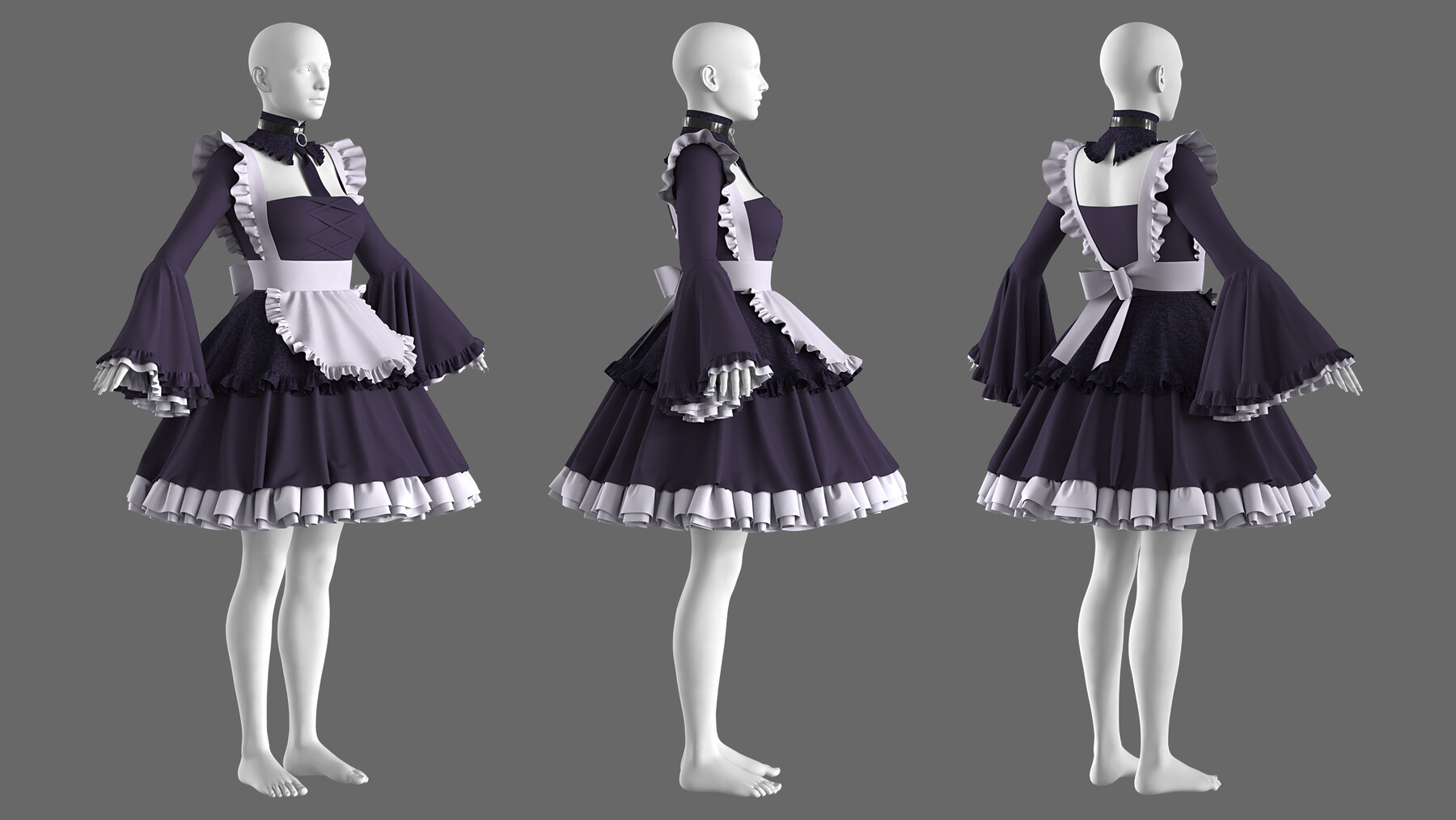 ArtStation - Anime Style Dress / Lolita Dress (Marin Kitagawa Costume ...
