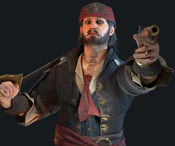 Lema Stockart #10: Pirate Captain - Ledgames