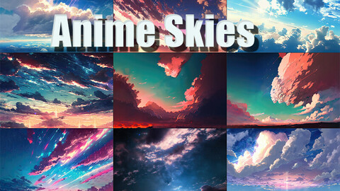 60+ Anime Skies V1