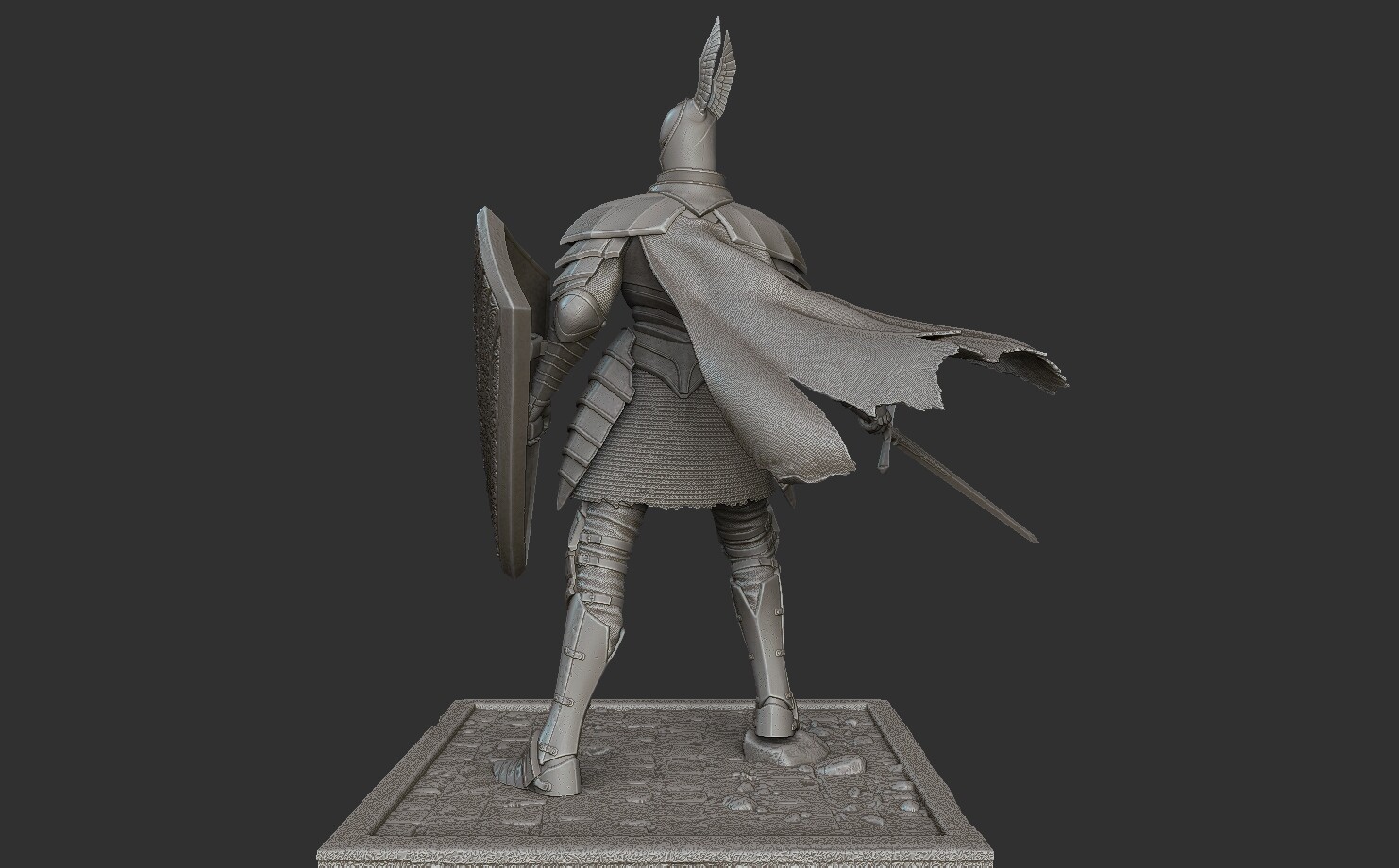 ArtStation - Silver Knight - Dark Souls 3D Print Statue | Resources