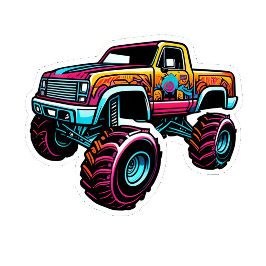 Cartoon Monster Truck  Monster trucks, Lifted trucks, Monster truck art