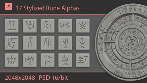 Stylized Rune Alphas