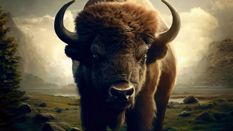 Bison Painting