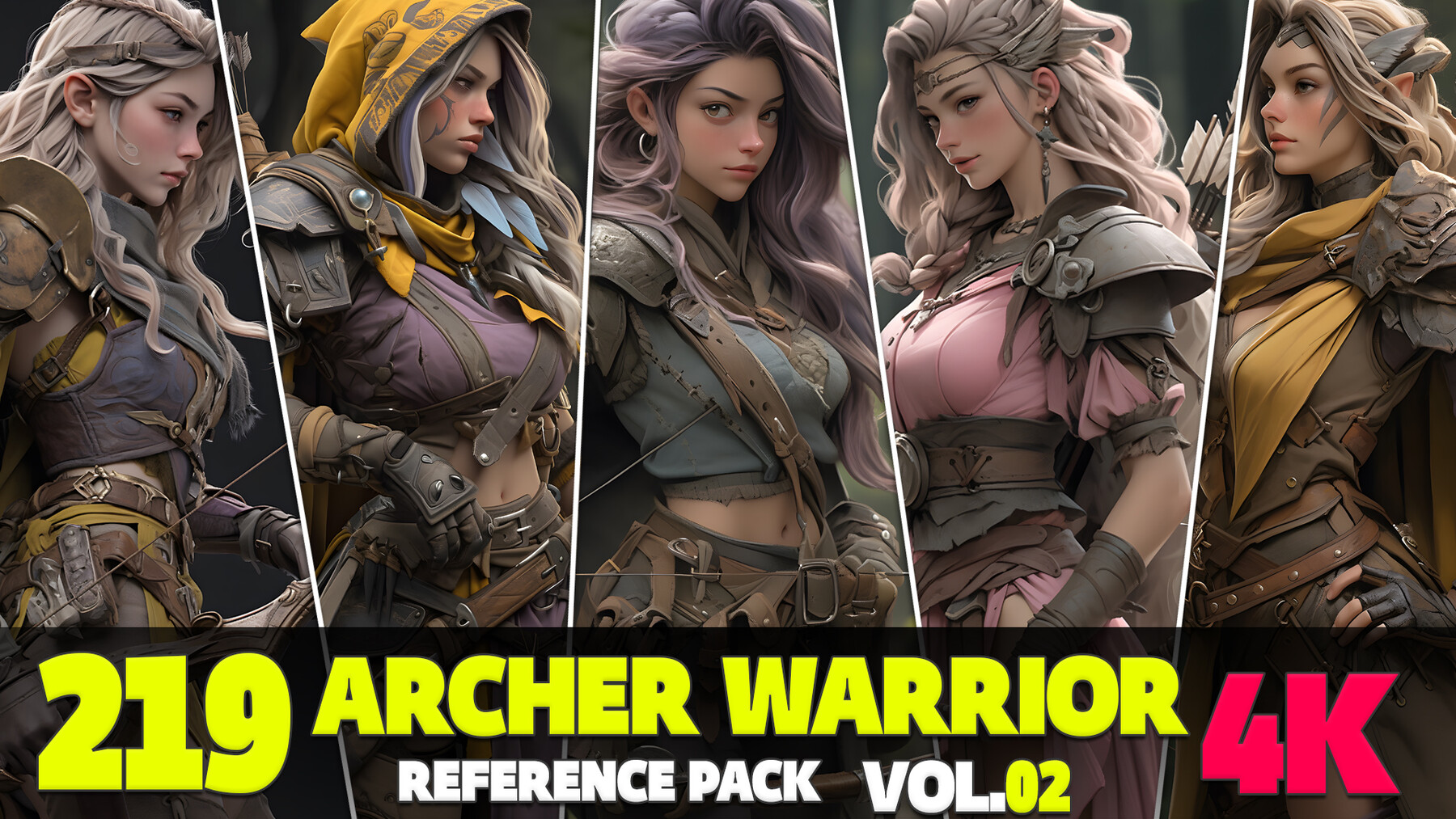 ArtStation - 219 4K Archer-Concept Reference Pack Vol.02 | Artworks