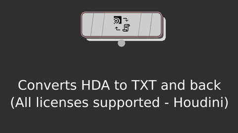 HDA_ConvertHDA - Create HDA Undo or Convert HDA or scene to TXT format and back