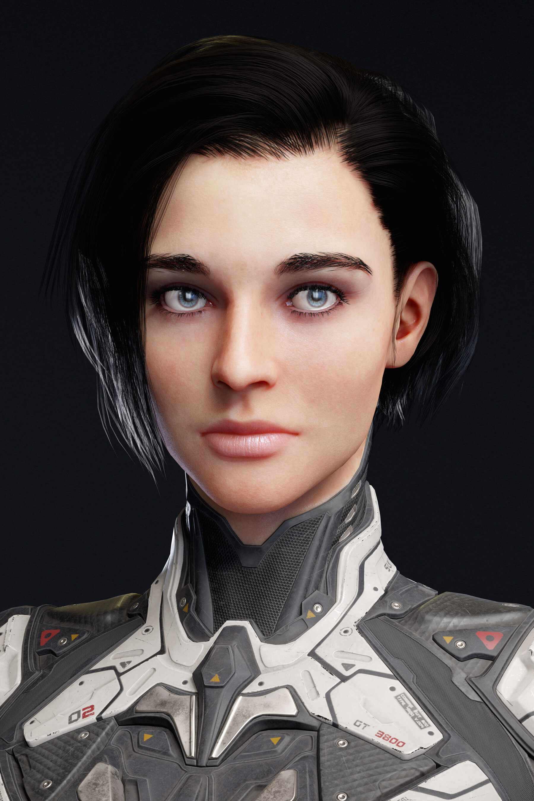 ArtStation - Female Sci-fi Soldier | Game Assets