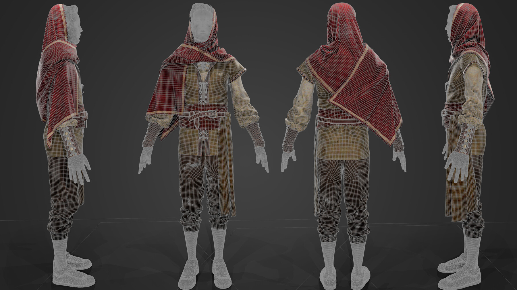 ArtStation - Realistic- Medieval Clothing Full Creation Process Video ...