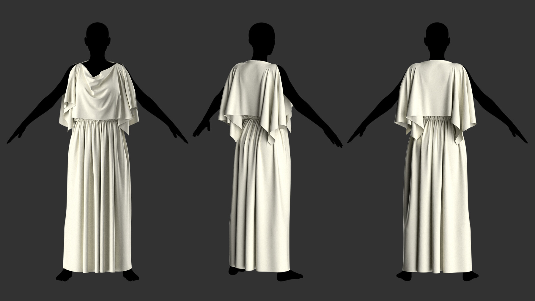 ArtStation - Greek dress set / Marvelous Designer/Clo3D project file ...