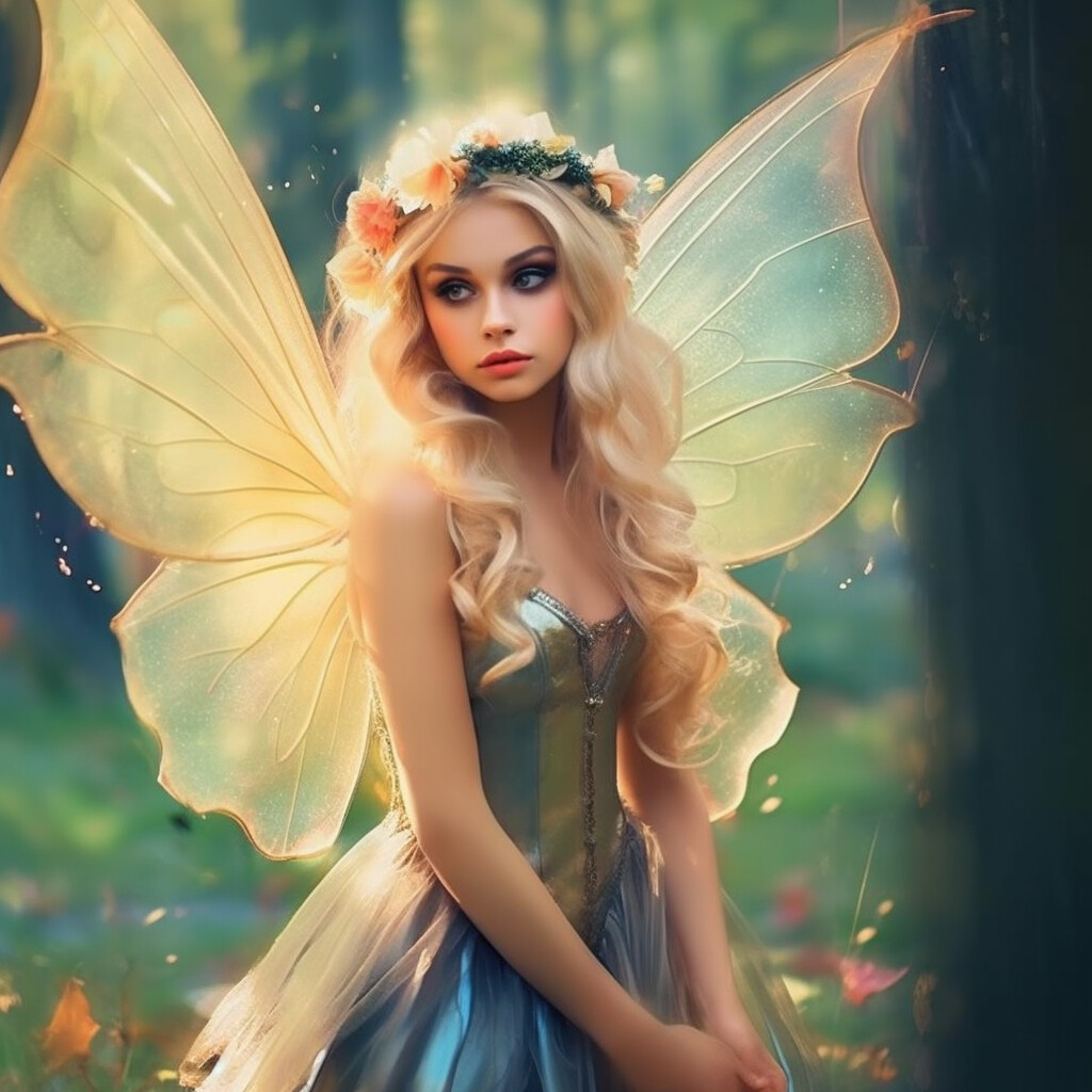 Innocence and Elegance: #ButterflyMaiden #InnocentCharm #ElegantFantasy  #MagicalArtistry in 2023
