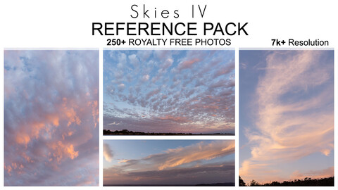 Reference Pack - Skies IV - 250+ Royalty Free Photos