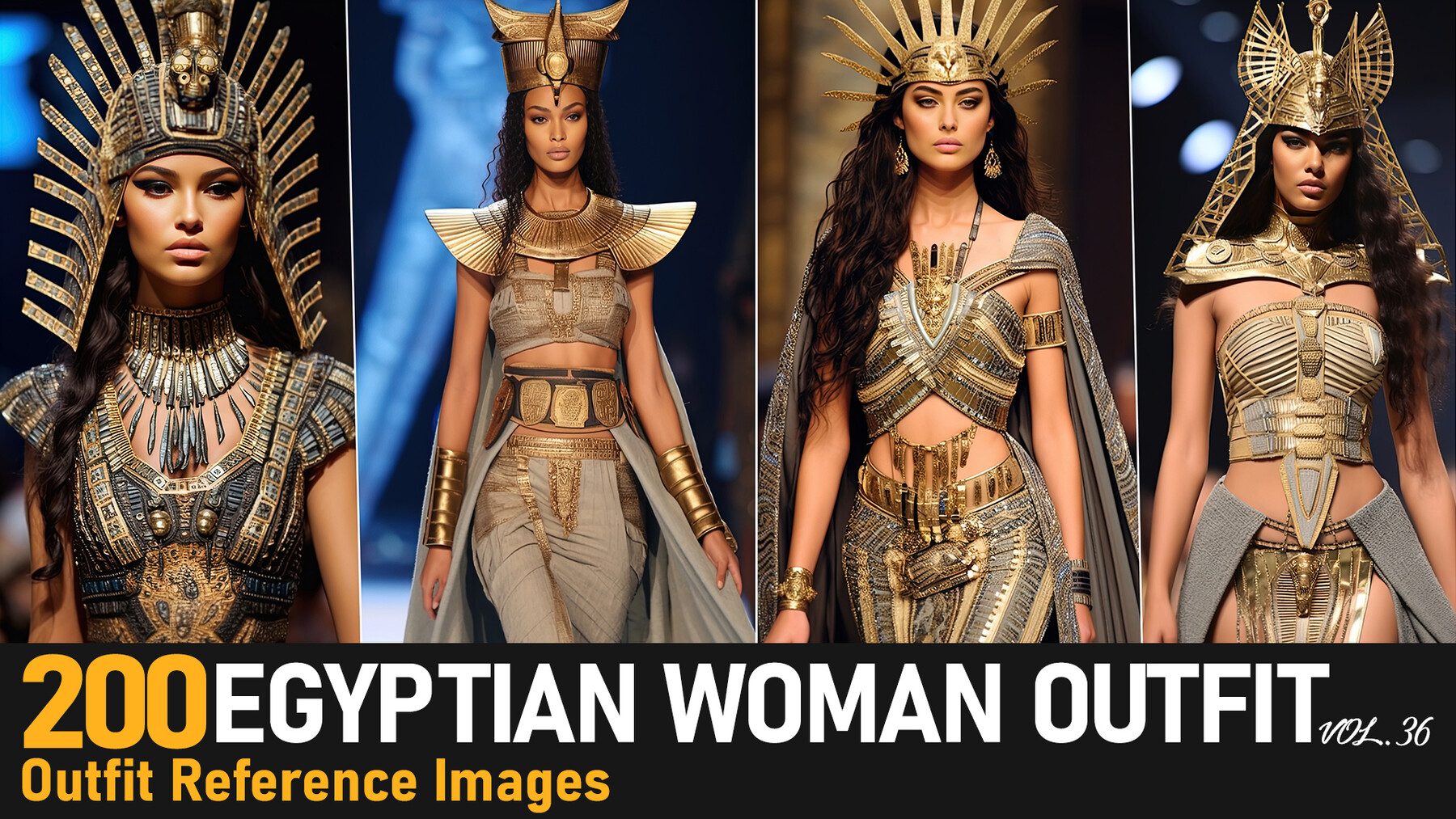 ArtStation - Egyptian Woman Outfit VOL.36|4K Reference Images | Artworks