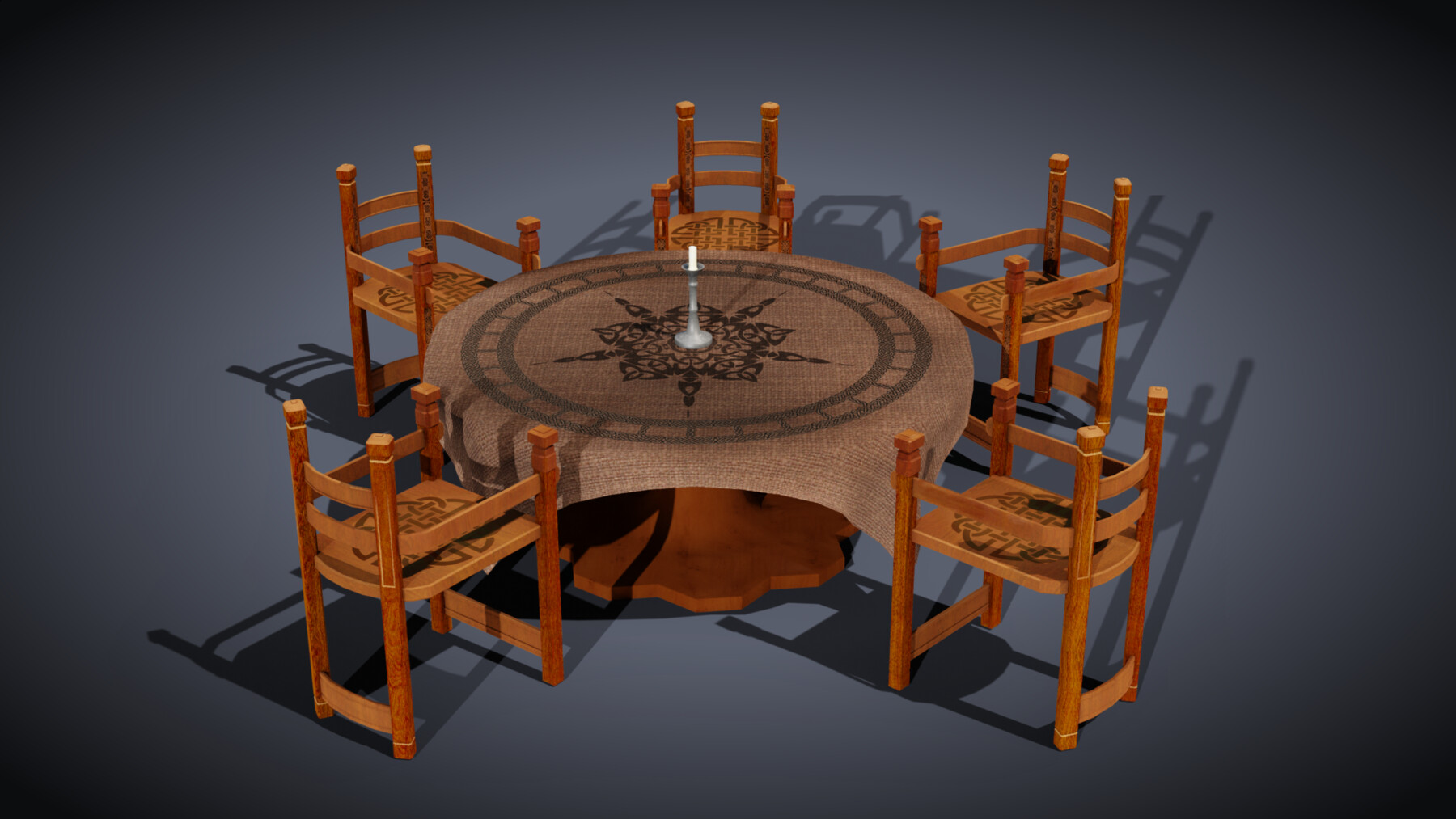 ArtStation - Stylished Viking Table | Game Assets