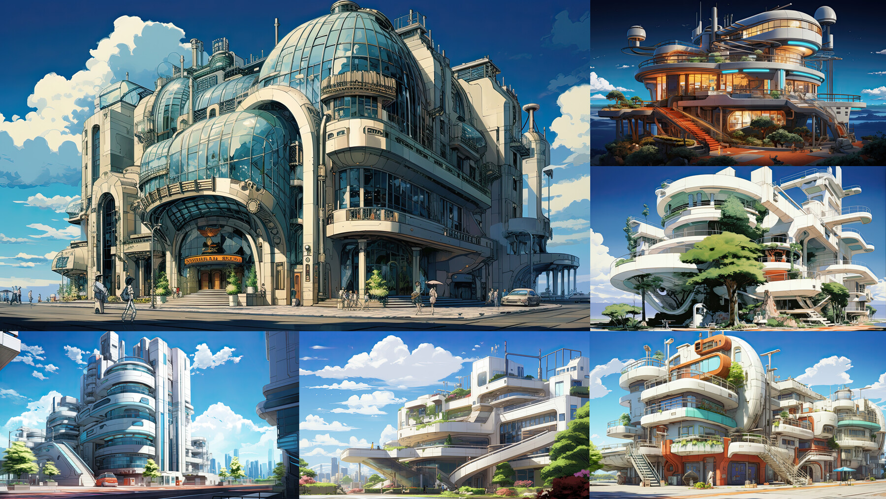 205 Arts Art Deco Architecture Novel Anime Package Concept Reference Pack  More Than 6K Resolution CreatedWithAI | Architecture Art Deco |  sincovaga.com.br