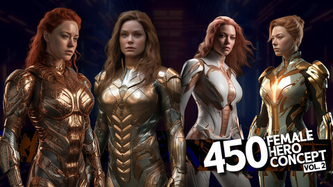 450 Female Hiro Concept _ VOL 2 _ Character Reference