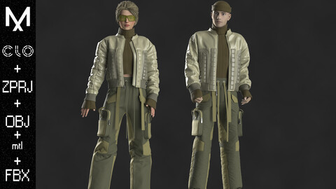 ArtStation - LV Jacket Male OBJ mtl FBX ZPRJ