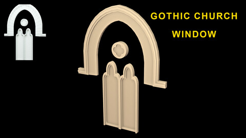 Gothic Window With Ornament