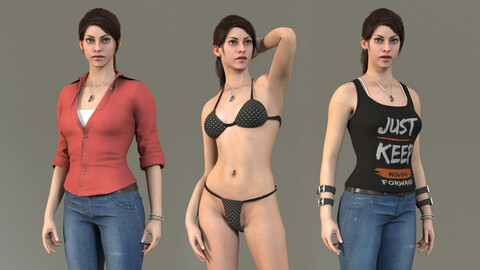 Female Base With Outfit Rig