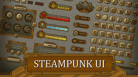 Steampunk Accessories in 2D Assets - UE Marketplace