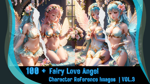 100 + Fairy Love Angel - Character Reference Images | VOL.3