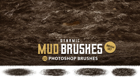 Dynamic Mud Photoshop Brushes | MS Brushes