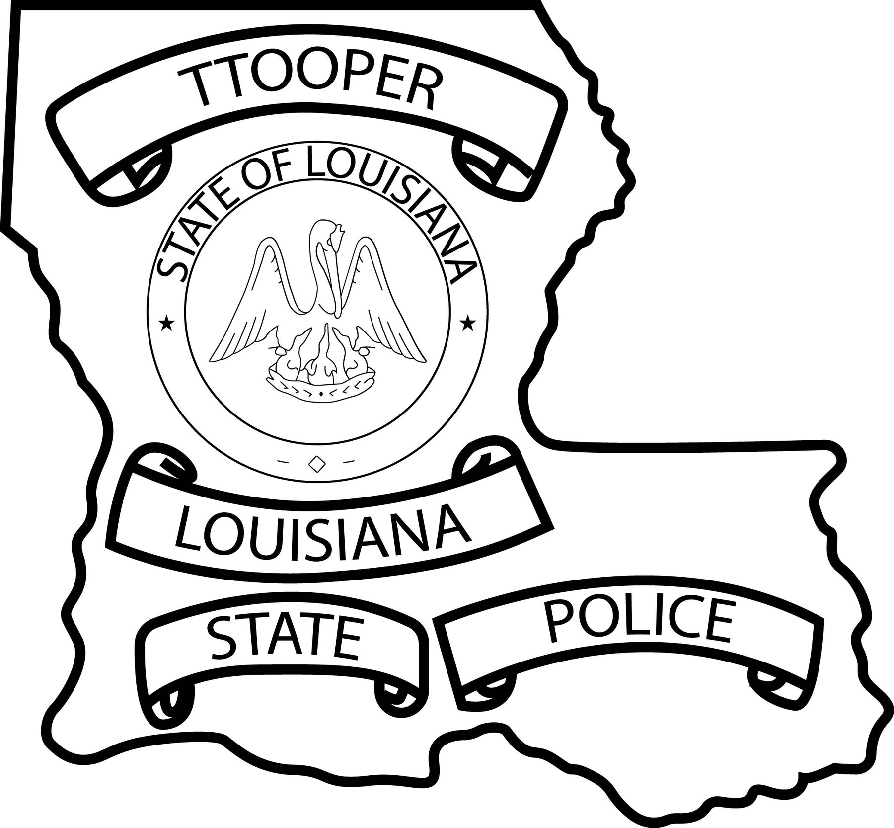 Louisiana State Police  Police badge, State police, Police