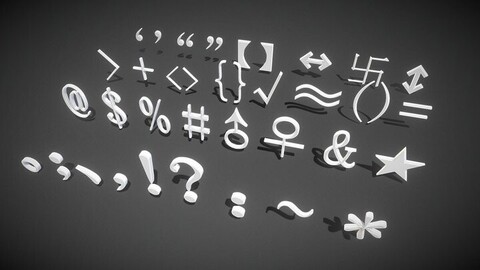 3D Model - Symbols