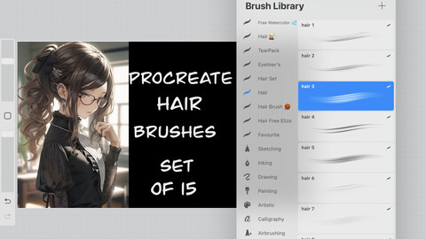 Procreate Hair Brushes