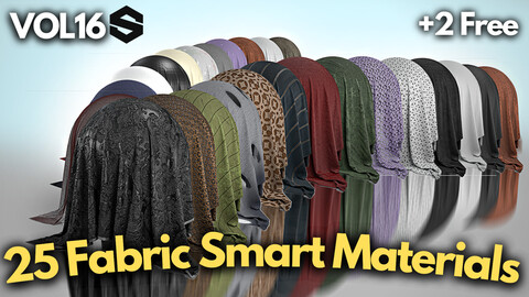 25 Fabric smart materials + 2 free #Vol.16