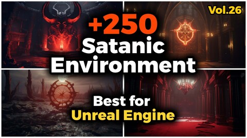 +250 Satanic Environment Best For Unreal Engine (4k) | Vol_26