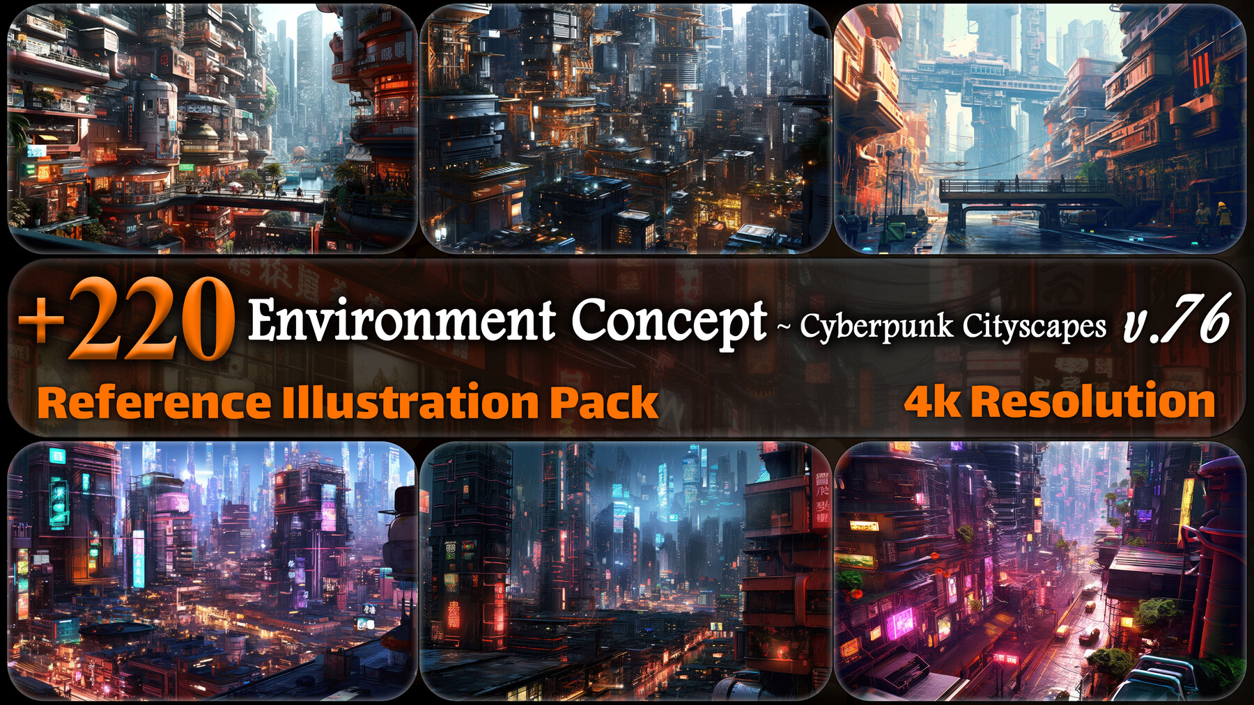 ArtStation - Cyberpunk Cityscape Pack