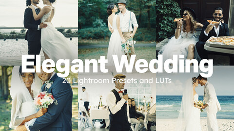 20 Elegant Wedding LUTs & Lightroom Presets