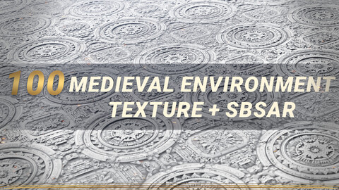 100 Medieval Environment Texture + SBSAR