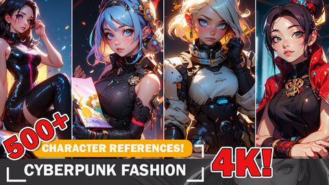 500+!! Cyberpunk Latest Fashion trends |4K Reference Images