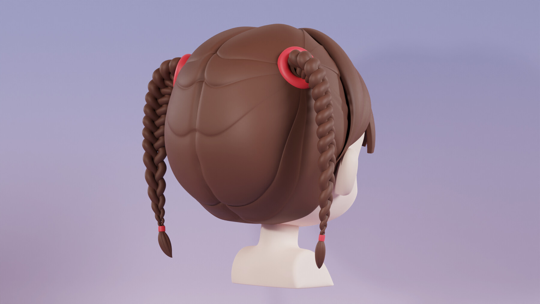 ArtStation - Chibi Female Hair Style 15