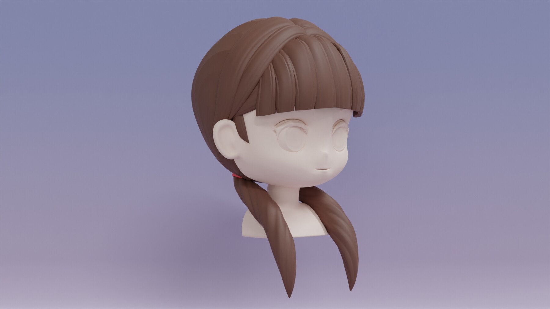 ArtStation - Chibi Female Hair Style 15