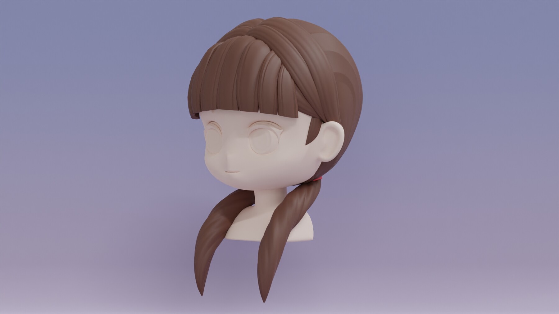 ArtStation - Chibi Female Hair Style 15